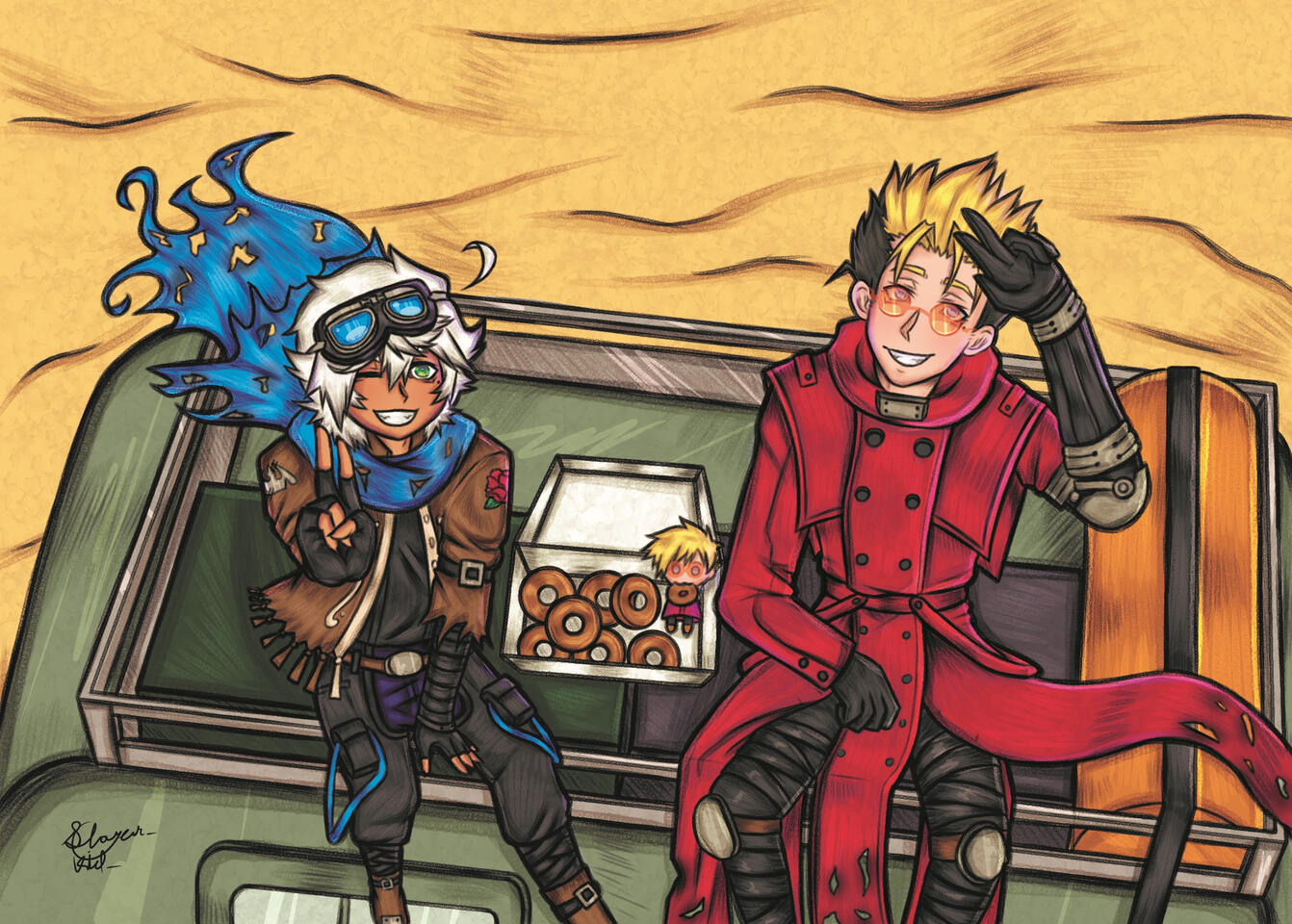 Kirsis (OC) and Vash